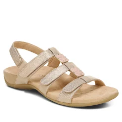 Amber Metallic Adjustable Sandal