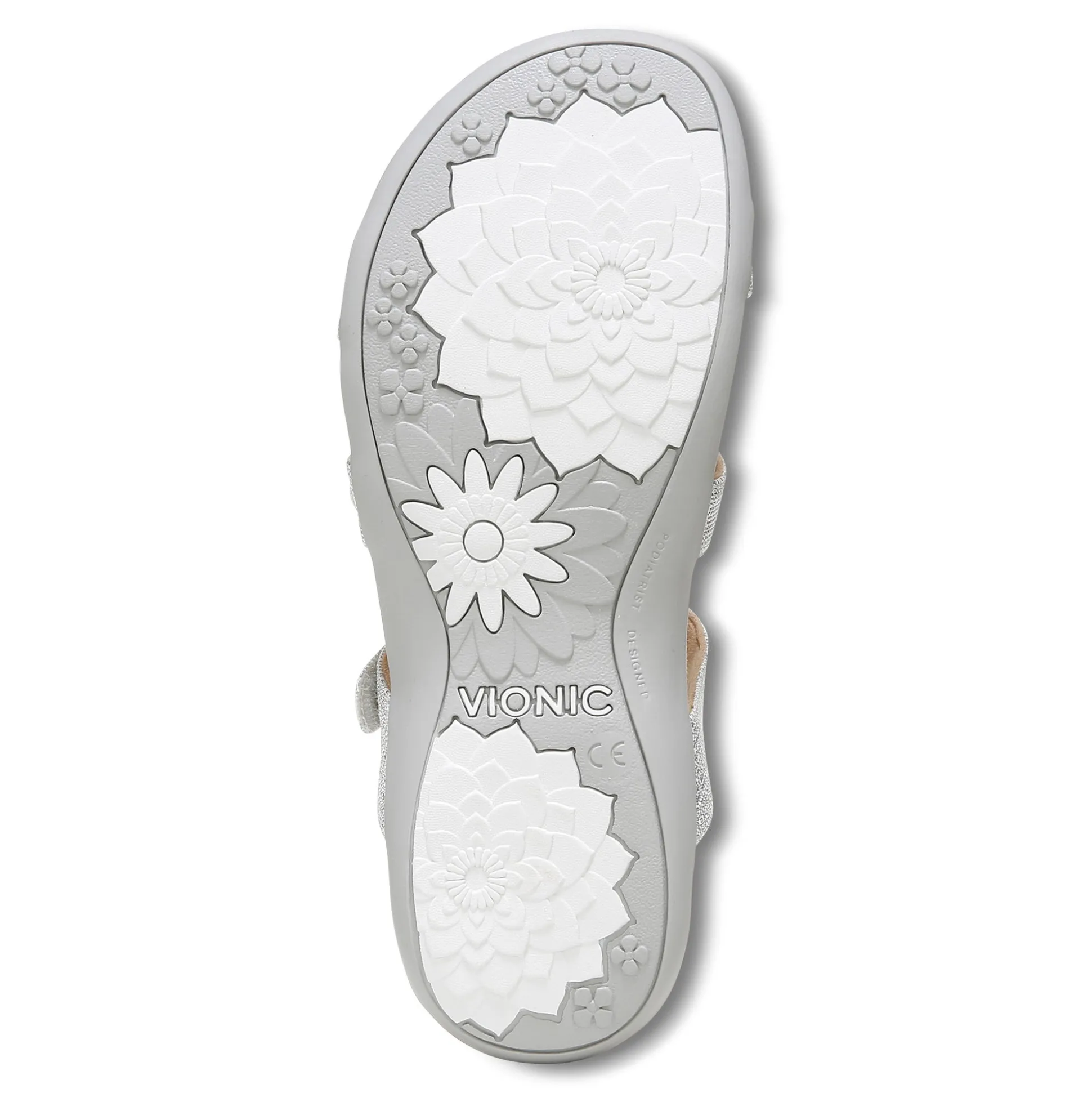 Women Vionic Sandals|Amber Metallic Adjustable Sandal