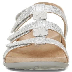 Women Vionic Sandals|Amber Metallic Adjustable Sandal