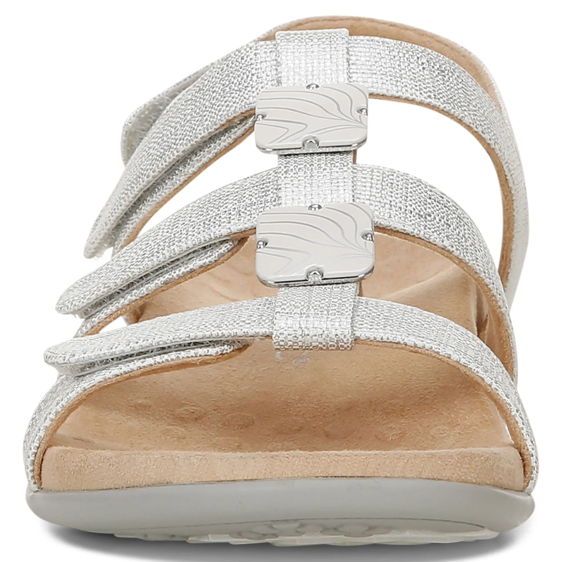 Women Vionic Sandals|Amber Metallic Adjustable Sandal