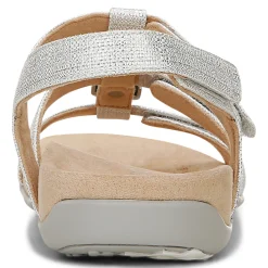 Women Vionic Sandals|Amber Metallic Adjustable Sandal