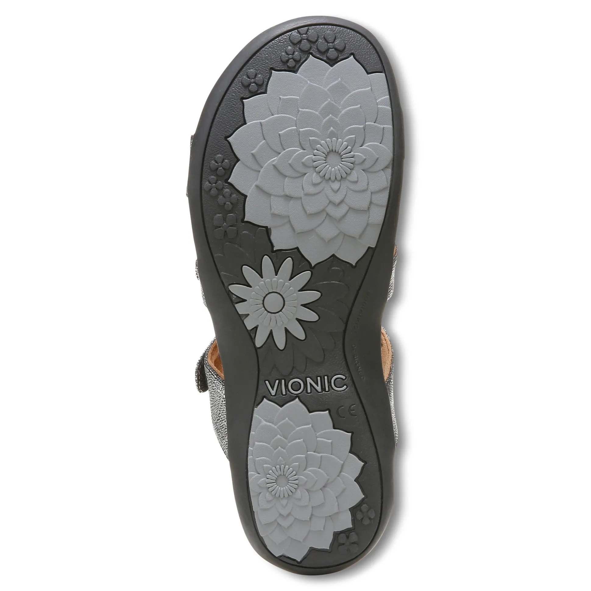 Women Vionic Sandals|Amber Metallic Adjustable Sandal