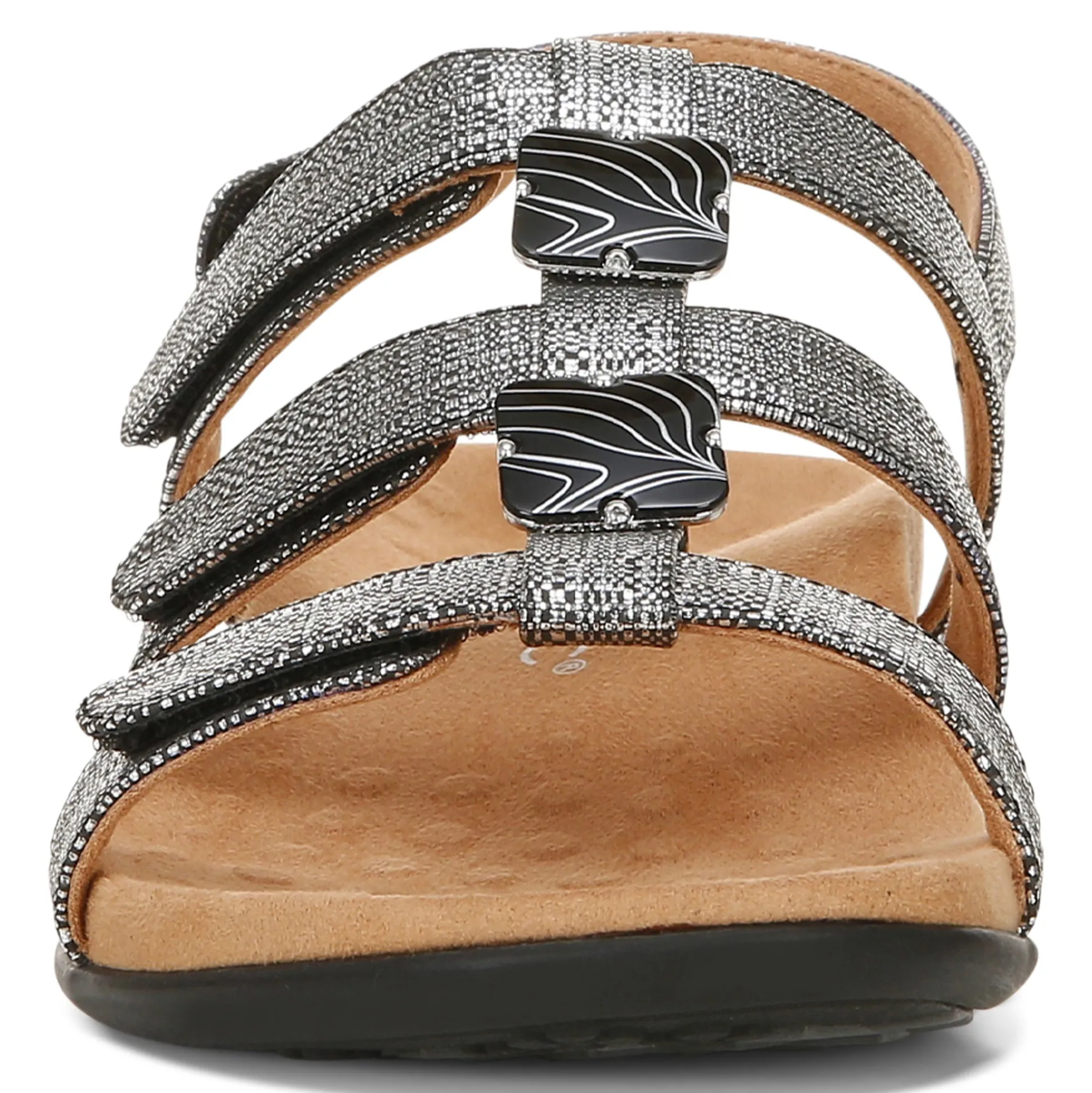 Women Vionic Sandals|Amber Metallic Adjustable Sandal