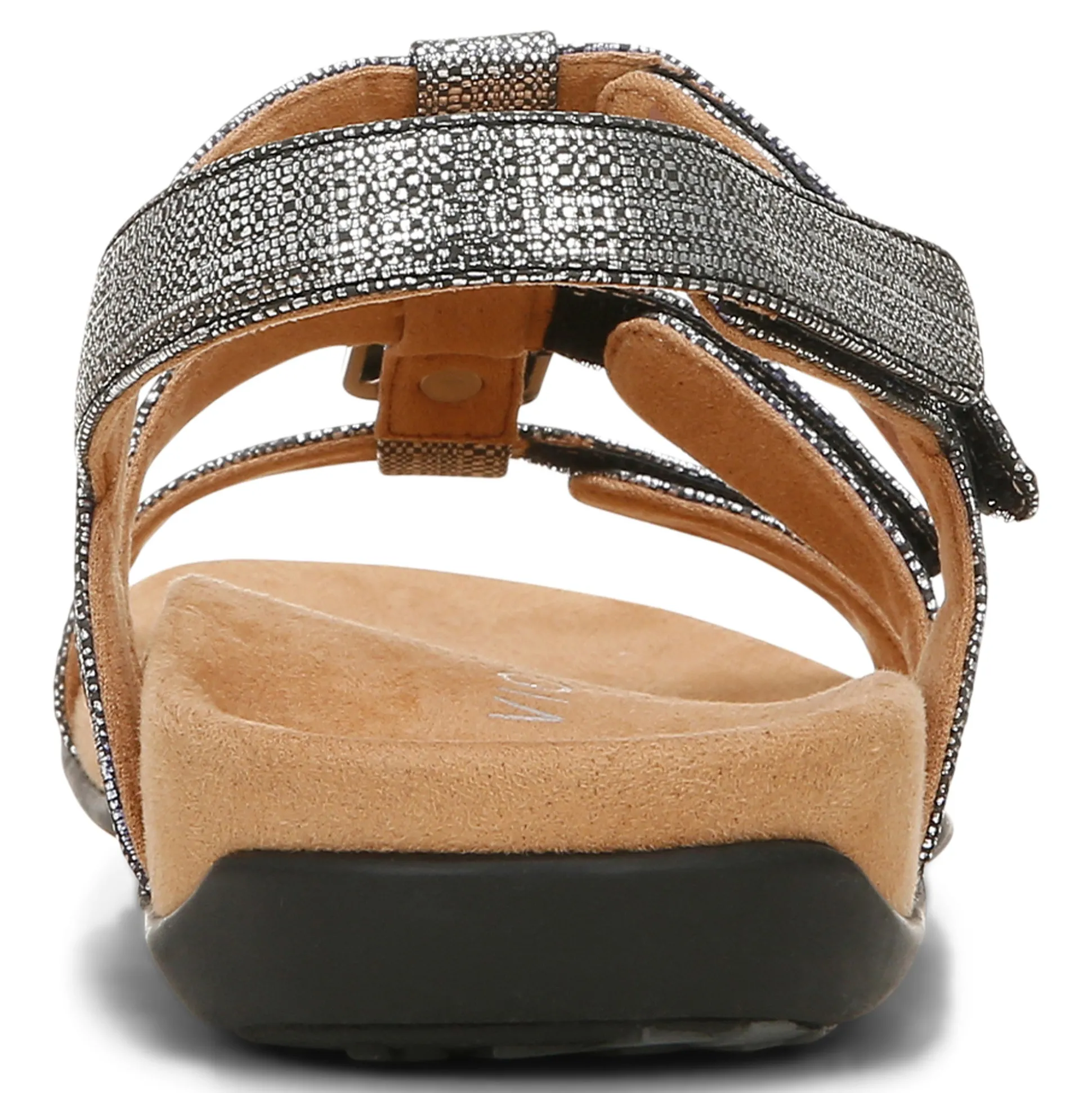 Women Vionic Sandals|Amber Metallic Adjustable Sandal