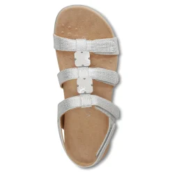 Women Vionic Sandals|Amber Metallic Adjustable Sandal